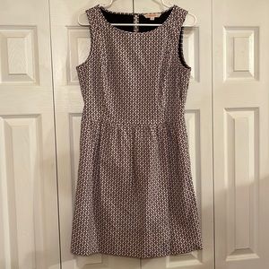 Women’s Brooks Brothers formal wide crew neck dress.